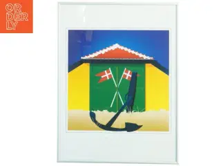 Indrammet Skagen billede (str. 41 x 30 cm)