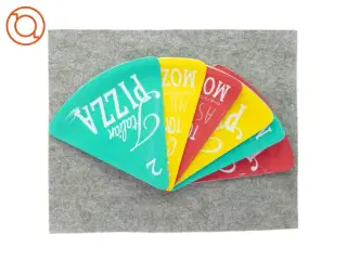 nye Pizza slice plate uden æske (str. 23 x 22cm)