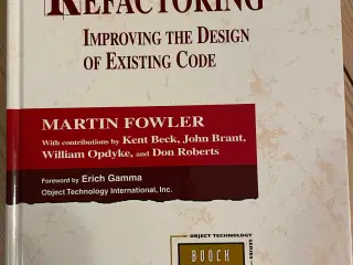Refactoring - Improving the Design of existing Cod