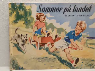 Søren brunoe: Sommer på landet. Ca 1950.