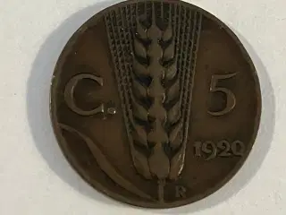 5 Centesimi Italy 1920