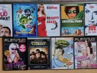 En hel kasse DVD-film
