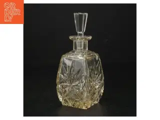 Gl. Glaskaraffel (str. H. 16,5 cm. 6,5 x 6,5 cm)