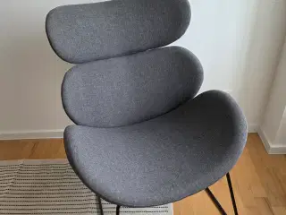 Stol igrå stof 