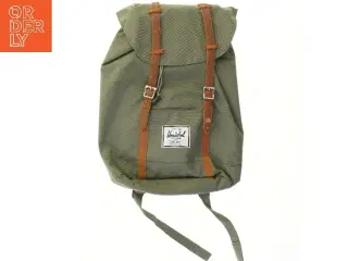 Rygsæk med læderdetaljer fra Herschel (str. 50x37 cm)