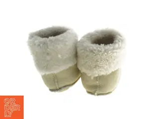 Helt nye babysko i skind med pels (str. længde, 11 cm)