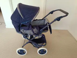 Flot dukkevogn med justerbart håndtag