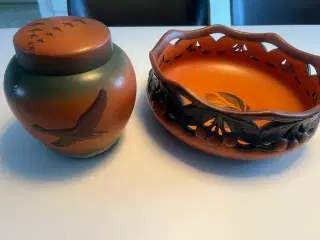 Ibsens - Keramik fad m krukke 