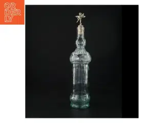 Glas karaffel med engle prop (str. 38 x 8 cm)