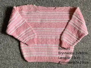Hjemmestrik - bluse - ubrugt - str. 1 - 1½ år