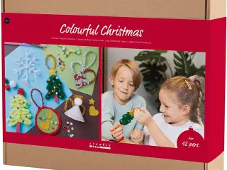 Mega DIY Mix til Farverige Julefigurer - 1 pk.