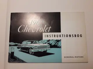 Chevrolet 1962 Original Instruktionsbog på Dansk