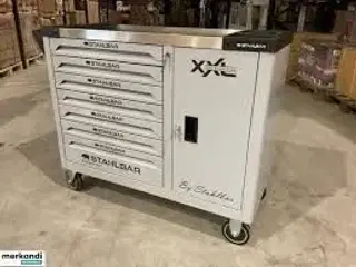 Værktøjsvogn, Stahlbär, 7 skuffer inkl. Værktøj. Grey