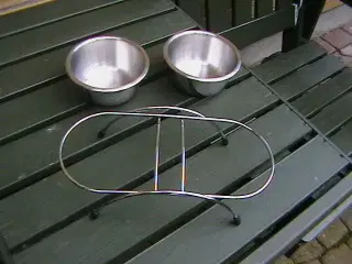 Mad og vand skålesæt tilKat/lille hund .