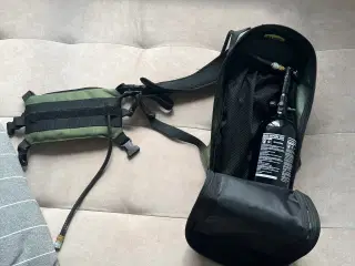 Airsoft gas rygsæk inkl slange og regulator