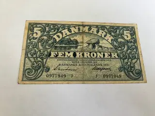 5 Kroner 1942 J