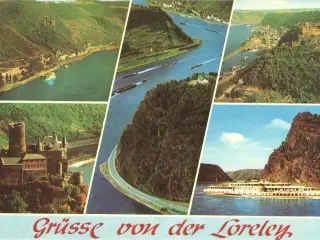 2 x hilsner fra Loreley ved Rhinen