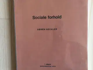 Sociale forhold