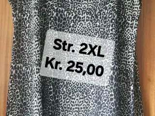 Natkjole Sort/hvid 