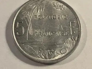 5 Francs French Polynesia 1977