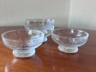 Unikke glas skåle til dessert anretninger 