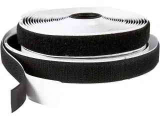 Burrebånd, selvklæbende, B: 20 mm, sort, 5m/ 1 rl.