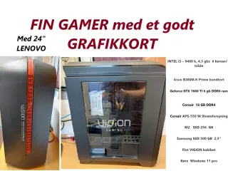 Fin GAMER med et GODT GRAFIKKORT