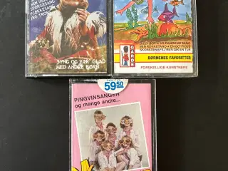Retro kassettebånd med børnesange
