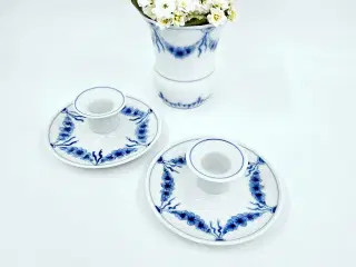 Empire lysestage Porcelæn 