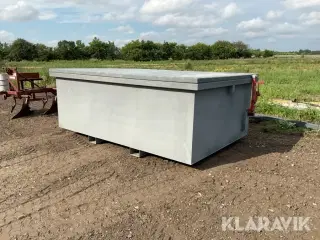 Opbevaringscontainer - sandblæst og metalliseret