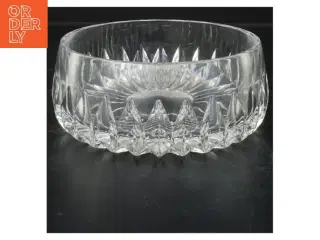 Glas skål med diamant mønster (str. 7x17 cm)