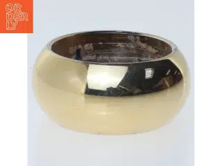 Guldplateret lysestage fra Samuelsen Caray (str. Ø 5,5x2 cm)