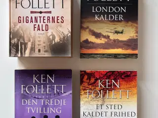 Ken Follett bog, 4 titler - NYE!
