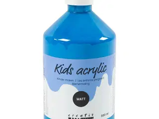 Akrylmaling Mat, primær blå, 500ml/ 1 fl.