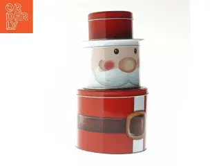 Kagedåsesæt formet som julemand (str. 25,5 cm)