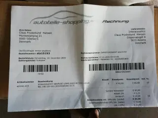 Audi A6 venstre baglygte Hella ny
