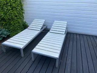 2 fine liggestole/solvogne sælges samlet