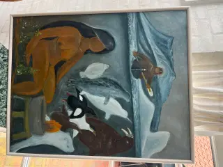 Grønlandsk maleri af Karl Peter Andersen  1998