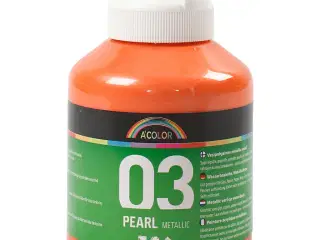 Akrylmaling Metallic, metallic, orange, 500ml/ 1 fl.