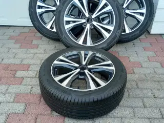 Alufælge 5x114,3 - Nye dæk, Tpms, bud modtages,