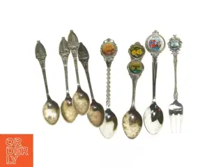 Samling af souvenir teskeer (str. 12 cm)