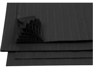 Harmonikapapir, ark 28x17,8 cm, sort, 8ark/ 1 pk.