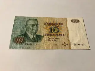 10 Markkaa 1980 Finland