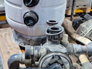 Sandfilter og pool pumpe