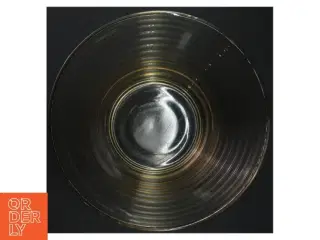 Gennemsigtig Broksø glas skål (str. Ø. 24 cm. h. 11 cm)