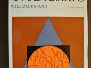 matematisk oplagsbog, af william karush