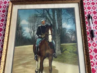 Fotografi af Christian d.10 til hest