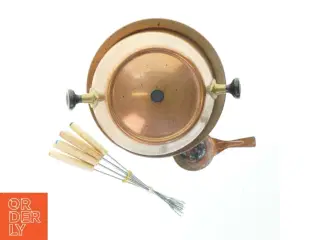 Fondue sæt i kobber