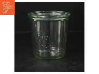 WECK glas opbevaringskrukke med låg fra Weck (str. Ø. 11 cm. 10,5 cm)