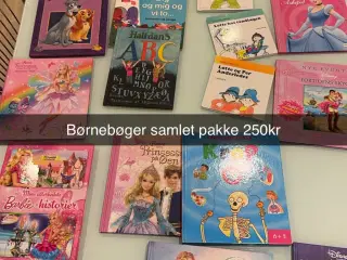 Bogpakke, Disney, barbie, Lotte bøger